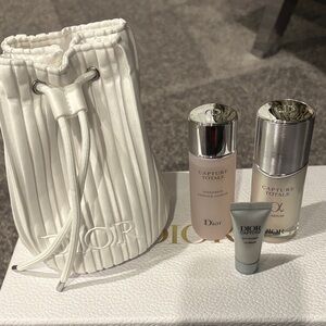 Dior Capture Totale Skincare Collection with White and Silver Accents